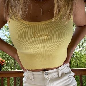 BRANDY MELVILLE YELLOW “HONEY” TOP